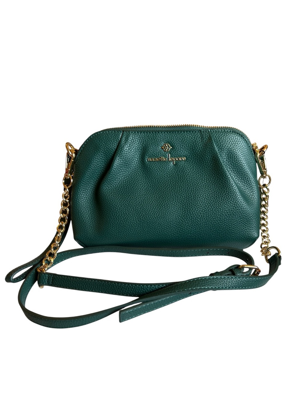 Nanette Lepore Dahlia 2-Way Crossbody Wristlet Bag Rain Forest Green - NWT